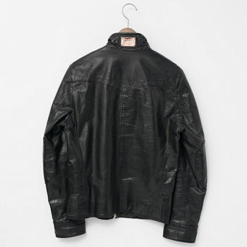 Dolce&Gabbana Riders Jacket G9508L/Fulh6 Leather Black Mens 44