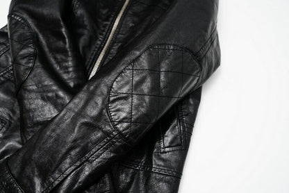Dolce&Gabbana Riders Jacket G9508L/Fulh6 Leather Black Mens 44