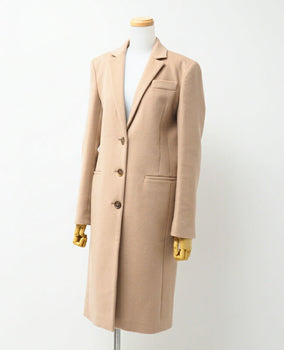 Gucci Coat 455739 Zgw07 Wool Light Beige Women 38