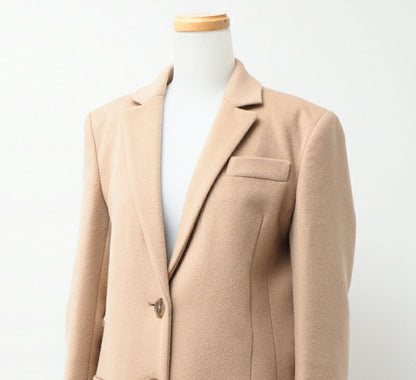 Gucci Coat 455739 Zgw07 Wool Light Beige Women 38