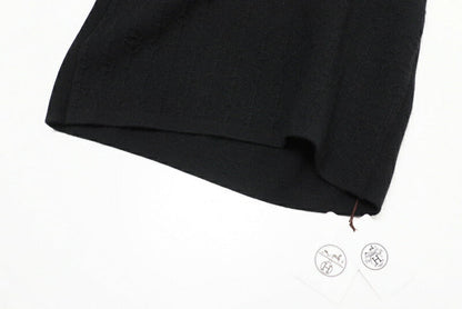 Hermes Knit 26-7730 Cashmere, Silk Black 34