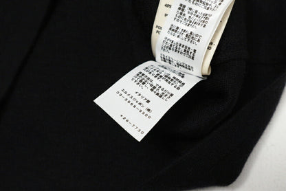 Hermes Knit 26-7730 Cashmere, Silk Black 34