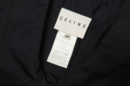 Celine Coat 322.7307692 Silk Black Women 38