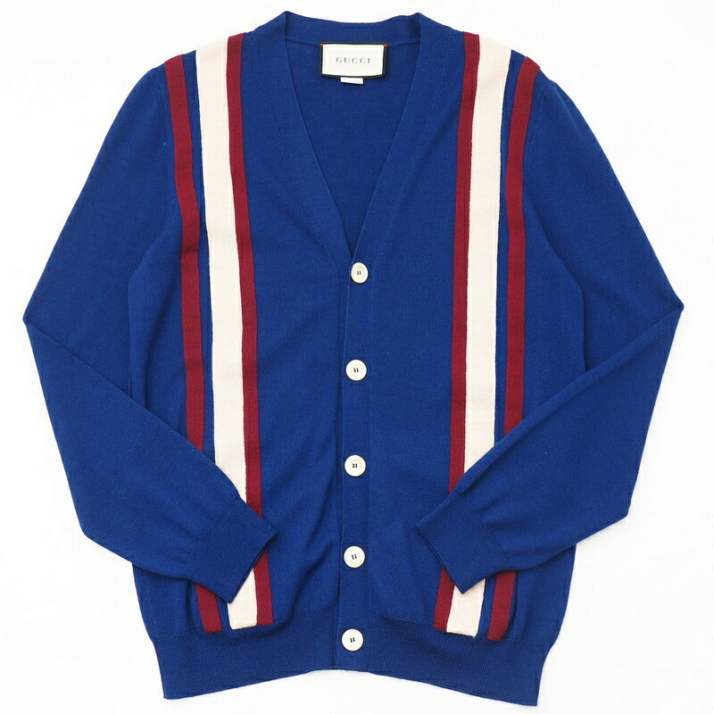 Gucci Knit 597800 Knit Blue/Red/Ivory Women Xs