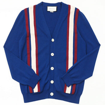 Gucci Knit 597800 Knit Blue/Red/Ivory Women Xs