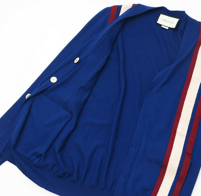 Gucci Knit 597800 Knit Blue/Red/Ivory Women Xs