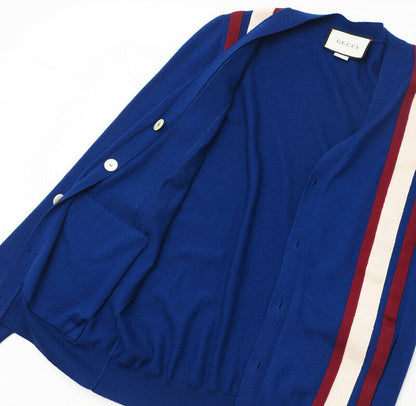 Gucci Knit 597800 Knit Blue/Red/Ivory Women Xs