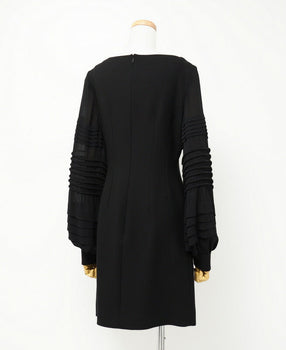 Louis Vuitton One Piece Fgro44Hoj 983N Silk Black Women 34