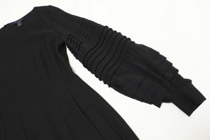 Louis Vuitton One Piece Fgro44Hoj 983N Silk Black Women 34