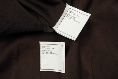 Chanel Jacket P08091 Wool Brown / Gold Women 42