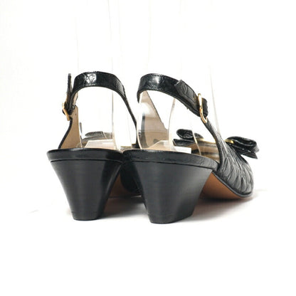 Salvatore Ferragamo Pumps Dl79598 Leather Black Women 5C