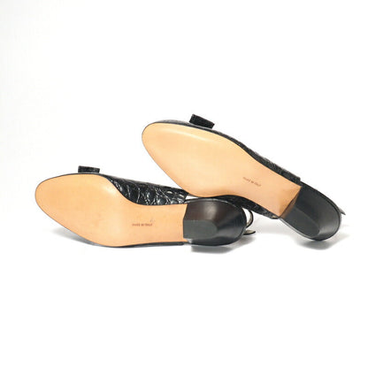 Salvatore Ferragamo Pumps Dl79598 Leather Black Women 5C