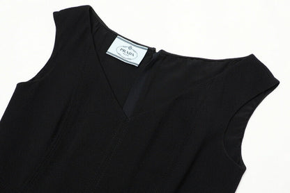 Prada One Piece P32B01 Wool Black Women 40S