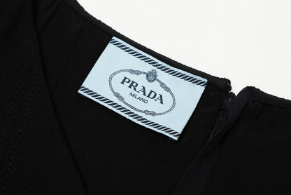 Prada One Piece P32B01 Wool Black Women 40S
