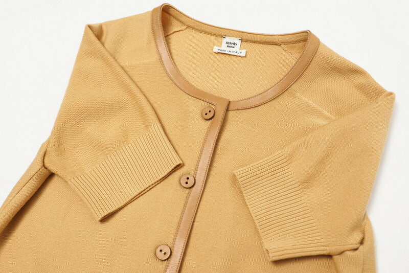 Hermes Cardigan Knit Camel 34