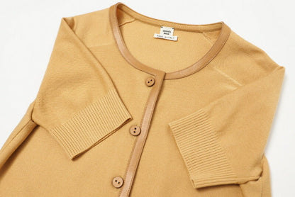 Hermes Cardigan Knit Camel 34