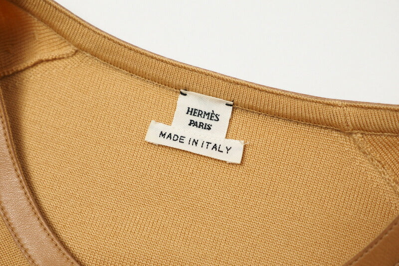 Hermes Cardigan Knit Camel 34