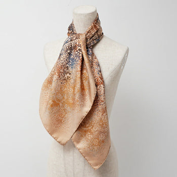 Hermes Scarf Silk Beige Type Women