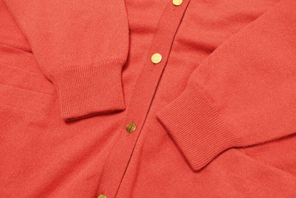Hermes Knit Cashmere 100% Coral/Terracotta Women L