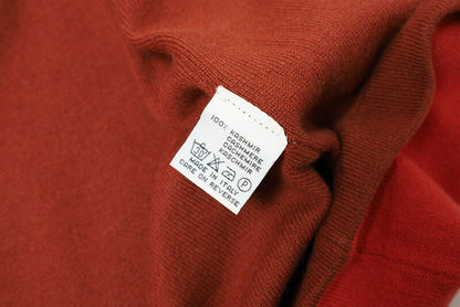 Hermes Knit Cashmere 100% Coral/Terracotta Women L
