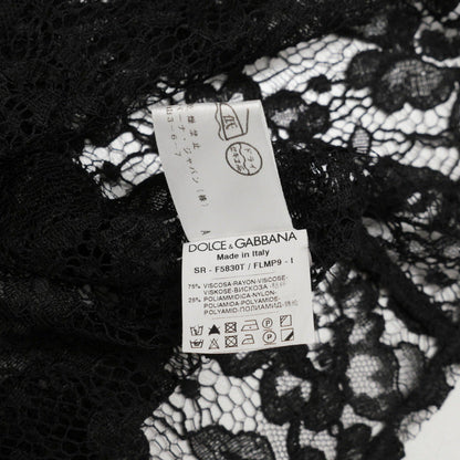 Dolce&Gabbana Blouse F5830T Race Black Women 42