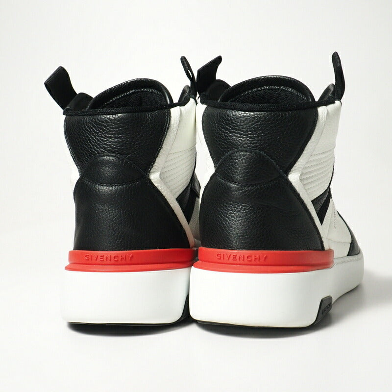 Givenchy Sneakers Leather Black / White / Red Wing Mens 41
