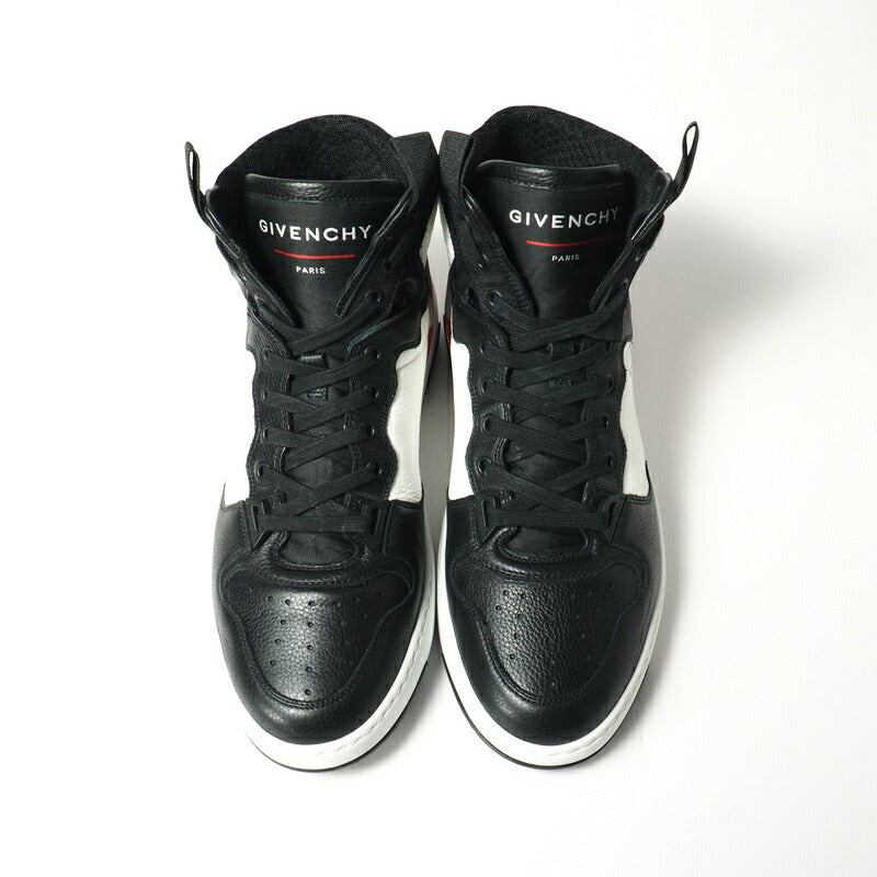 Givenchy Sneakers Leather Black / White / Red Wing Mens 41