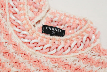 Chanel Knit P58522K07665 Knit Pink|White Women 34