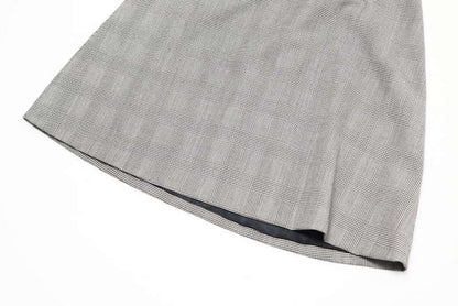 Prada One Piece P33R8 8162 1L5I Acetate 72% Rayon 28% Bottom 100% Wool Black Grey Women 42