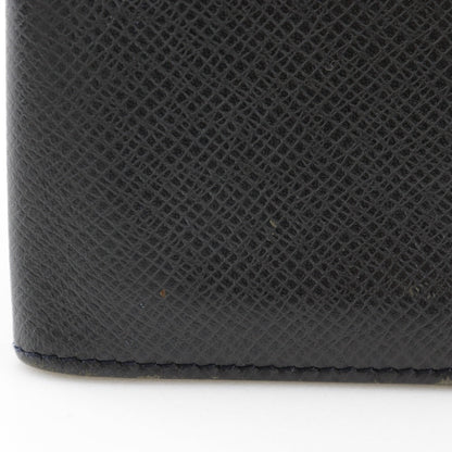 Louis Vuitton Bill Compartment M31002 Taiga Black Porto Cartes Crdit Mens