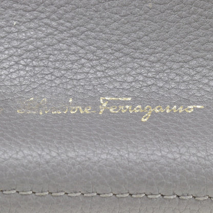 Salvatore Ferragamo Tote Bag 21F216 Leather Gray Amy Women