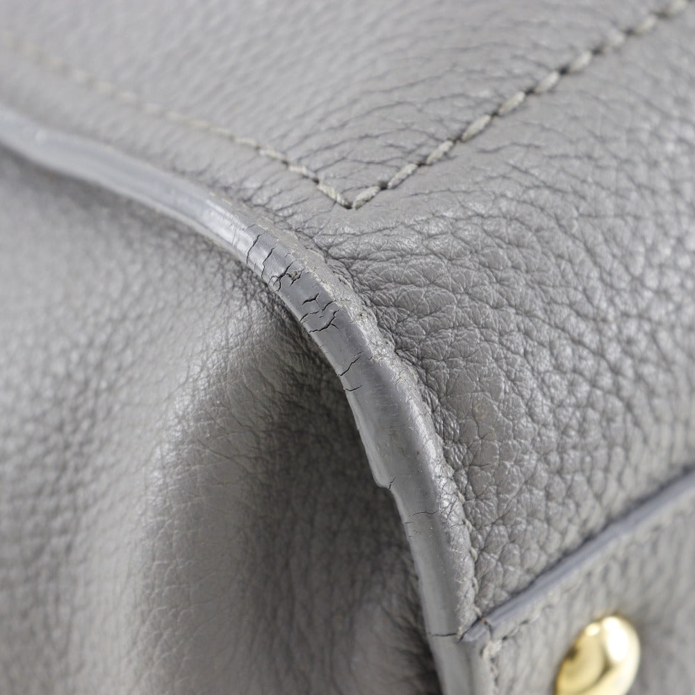 Salvatore Ferragamo Tote Bag 21F216 Leather Gray Amy Women