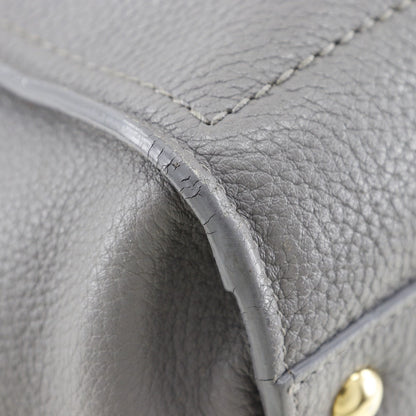 Salvatore Ferragamo Tote Bag 21F216 Leather Gray Amy Women