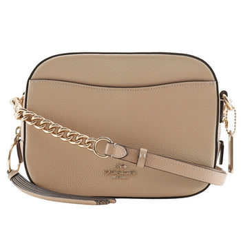 Coach Shoulder Bag 29411 Leather Beige Logo Camera Bag Women