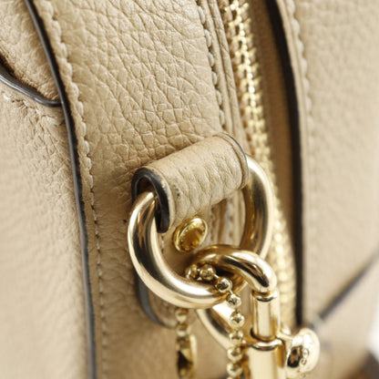 Coach Shoulder Bag 29411 Leather Beige Logo Camera Bag Women