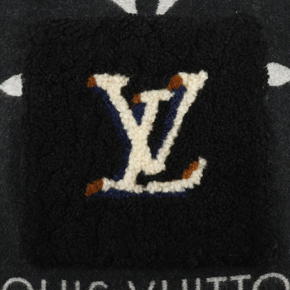 Louis Vuitton Scarf M76567 Cashmere Black Shearling Teddy Esharp Cold Reykjavik Women