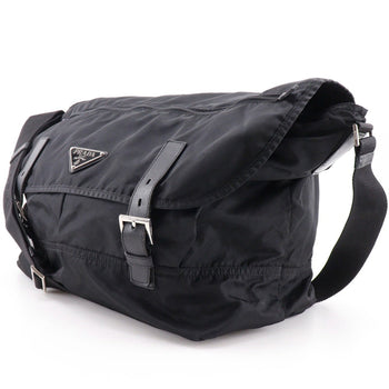 Prada Shoulder Bag Nylon Black Unisex(Unisex)