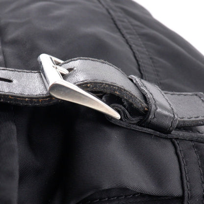 Prada Shoulder Bag Nylon Black Unisex(Unisex)