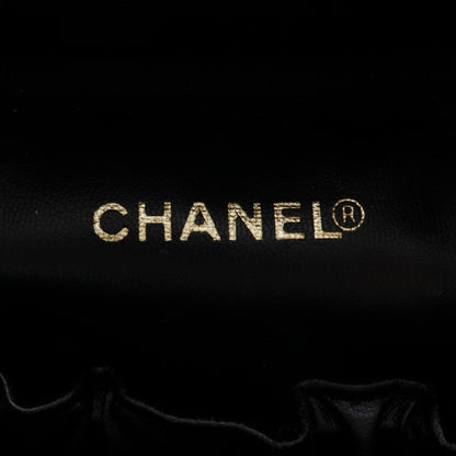 Chanel Pouch A01998 Enamel Black Handbag Vanity Women