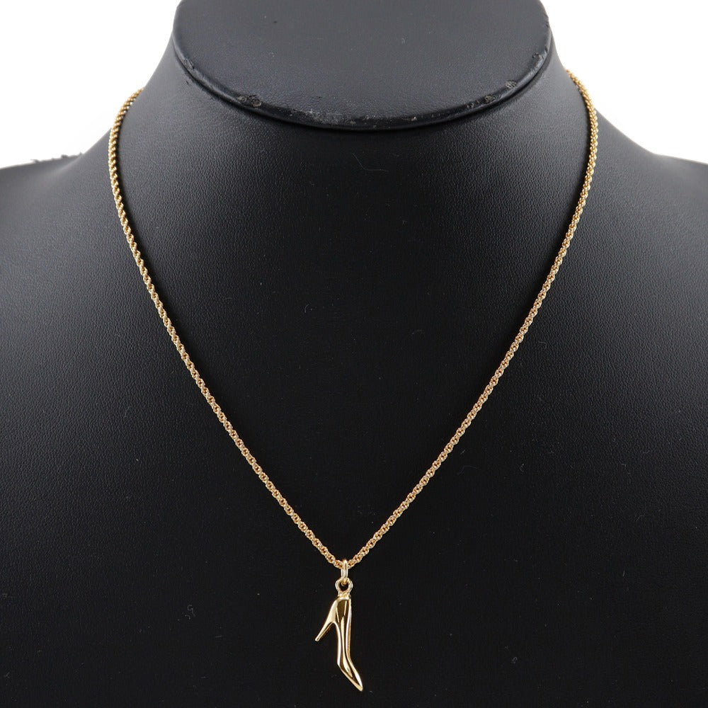 Christian Dior Necklace Plated Gold Gold High Heel Motif Women