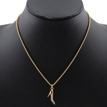 Christian Dior Necklace Plated Gold Gold High Heel Motif Women