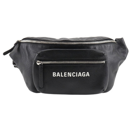 Balenciaga Waist Bag 529765 Dlq4N 1000 Leather Black Every Day Unisex(Unisex)