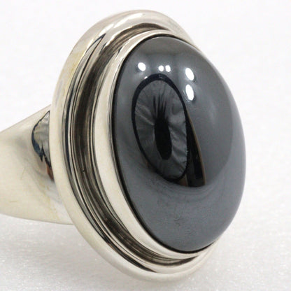 Georg Jensen Ring Silver925, Hematite Silver Women