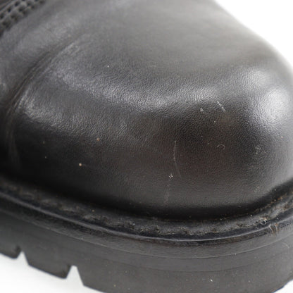 Chanel Boots Leather Black Sports Line Women 35