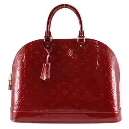 Louis Vuitton Handbag M93596 Vernis Red Alma Gm Women