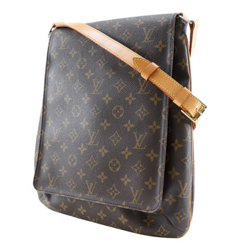 Louis Vuitton Shoulder Bag M51256 Monogram Canvas Brown Musette Women Secondhand