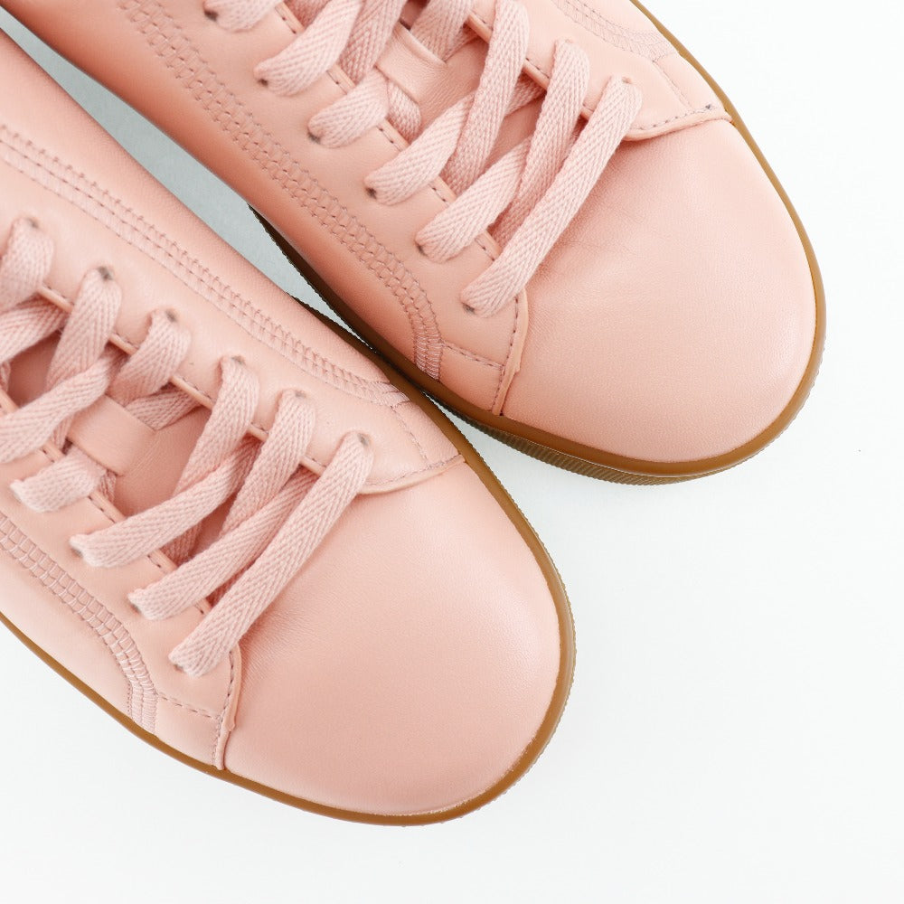 Bottegaveneta Sneakers 651417V00T0 Lambskin Salmon Pink Chankie Women 36 Secondhand