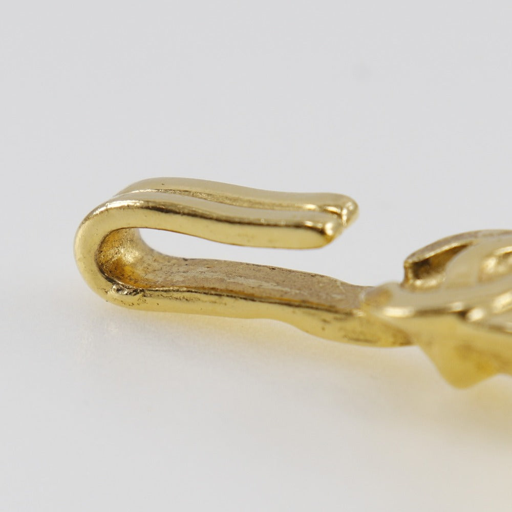 Chanel Necklace Plated Gold, Shell Gold Vintage Flour Coco Mark Women