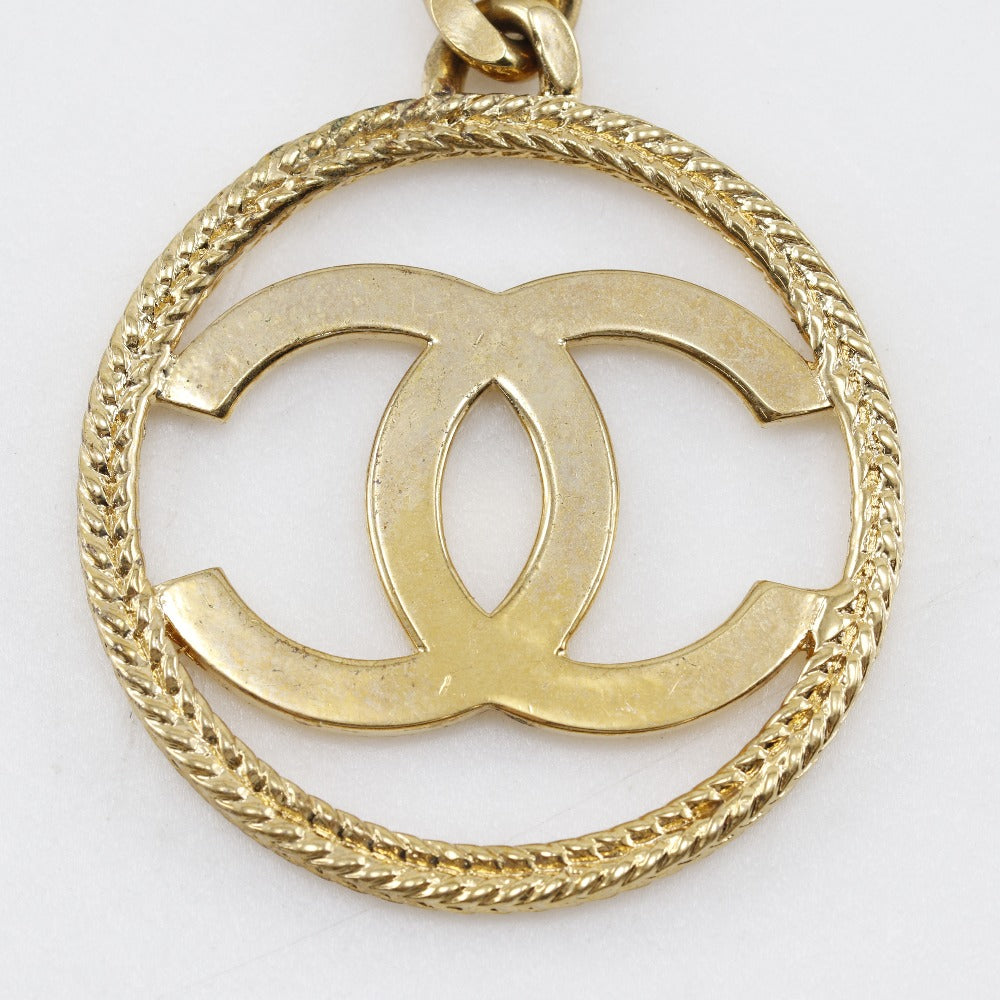 Chanel Key Ring Plated Gold Gold Vintage Coco Mark Women