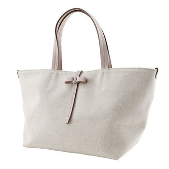 Salvatore Ferragamo Handbag Au-21 B851 Canvas Beige / Pink Vala Women